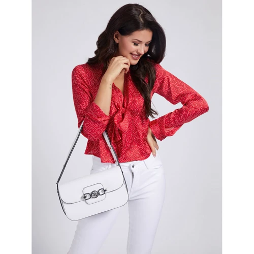 Женская сумка через плечо Guess Hensely Cnvrtble Shoulder Bag белая (HWVY8113210-WHI): Страна производитель Вьетнам