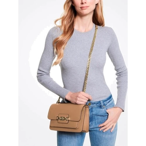 Женская сумка кросс боди Michael Kors LG SHLDR темно-бежевая (30S2G7HL3L297): Страна производитель США