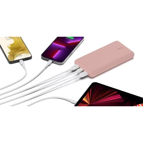 Зовнішній акумулятор Belkin Power Bank 20000mAh 15W Pink (BPB012BTRG)