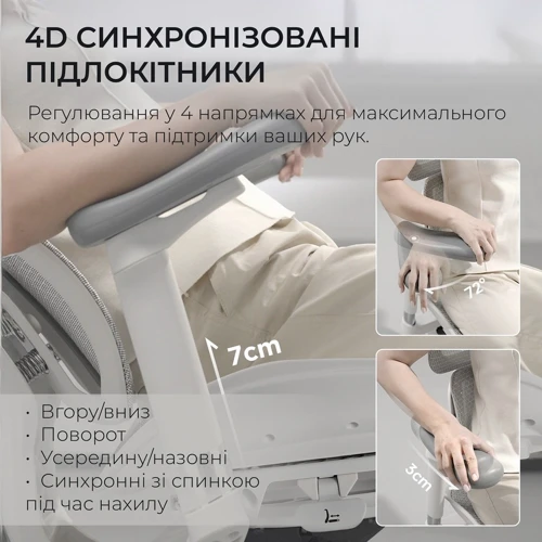 Офисное кресло Sihoo DORO S100 Mesh White (S100-M302)