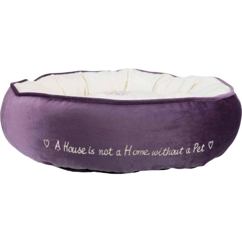 Лежак Trixie Pet's Home d50 см пурпурный/кремовый с сердечком (4011905374888): Материал Полиэстер