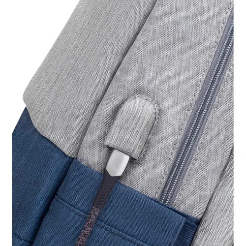 Сумка для ноутбуков RivaCase 17.3" Prater Grey/Dark Blue (7567) фото 7