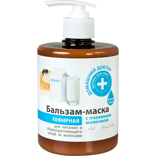 

Домашний Доктор Бальзам-маска кефирная с пчелиным молочком 500 ml