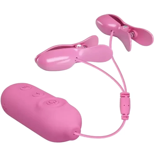 Виброзажимы для груди с электростимуляцией PRETTY LOVE - Nipple Clip, BI-014861