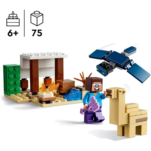 Конструктор LEGO Minecraft Steve's Desert Expedition Експедиція Стіва до пустелі (21251): Рекомендований вік 6+