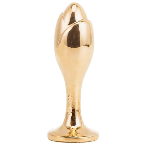 Анальная пробка LOCKINK Sevanda White Fox-Tail Anal Rose-shape Plug