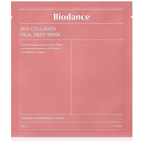 Biodance Bio-Collagen Real Deep Mask Маска гидрогелевая для упругости кожи лица ночная с коллагеном 34 g