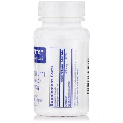 Pure Encapsulations Chromium (Picolinate), 500 mcg, 60 Capsules (PE-00062): Тип хром