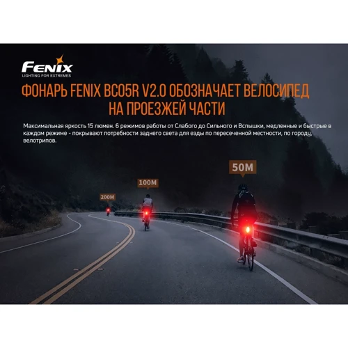 Велофара задня Fenix BC05R V2.0 фото 6