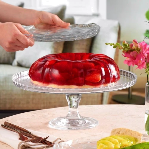 Тортовница на ножке Pasabahce Patisseri борт вверх 32см (95117v)