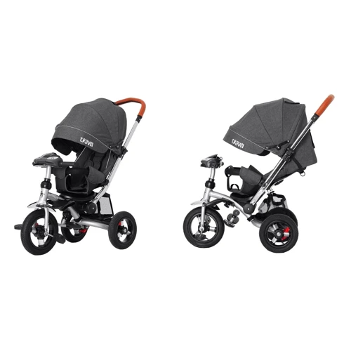 Велосипед триколісний Tilly Travel Темно-сірий льон (T-387/1 DARK GREY): Рекомендований вік от 1 года