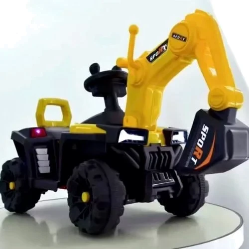 Детский электромобиль Bambi Racer трактор с ковшом, желтый (M 5790BLR-6): Вид трактор