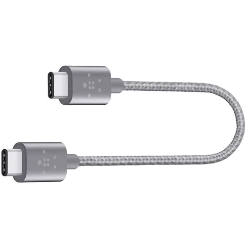 Кабель Belkin Cable Type-C to Type-C MIXIT 0.15m Grey (F2CU041bt06INGY): Тип USB-C - USB-C