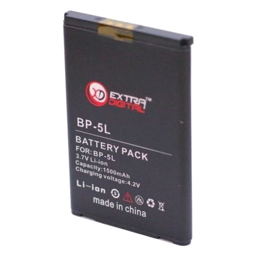 Аккумулятор ExtraDigital 1500mAh Nokia BP-5L: Производитель ExtraDigital