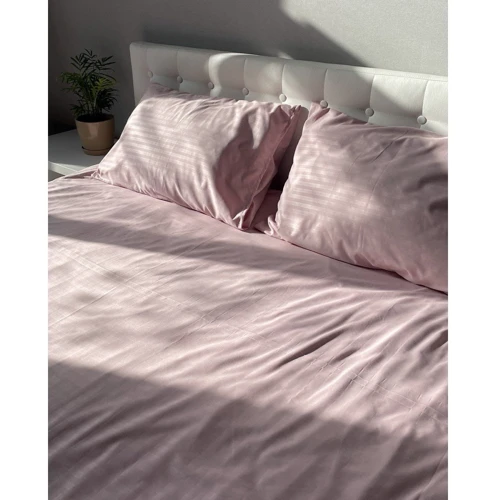 Комплект постельного белья Emily Fiber Roze Stripe микрофибра розовый полуторный (94031263): Материал микрофибра