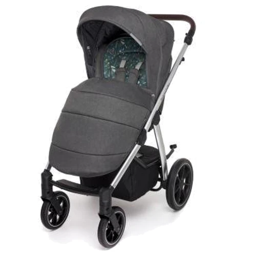 Универсальная коляска 2 в 1 Baby Design BUENO 117 GRAPHITE (с вышивкой): Количество блоков 1