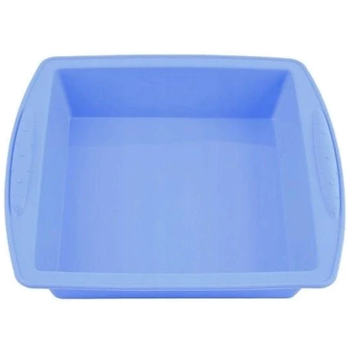 Набор Stenson для выпекания Square 11 предметов 24х24х3.5 см Синий (MH-3918 blue): Крышка Нет