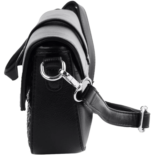 Жіноча сумка крос-боді Valiria Fashion чорна (ODAB804-black): Застібка Молния