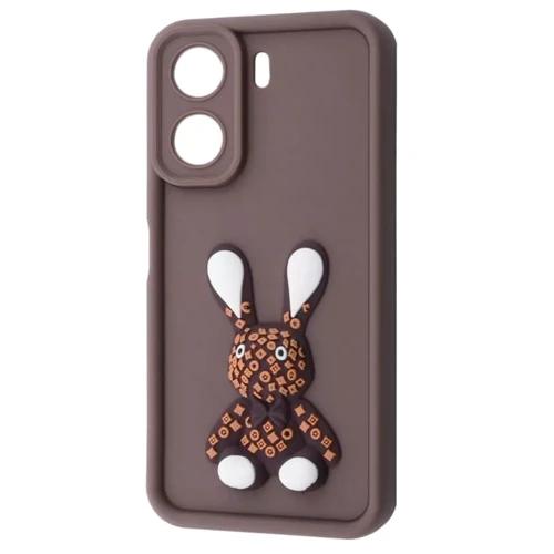 Чохол для телефона Mobile Case Pretty Things Brown/Rabbit for Xiaomi Redmi 13C 4G / Poco C65