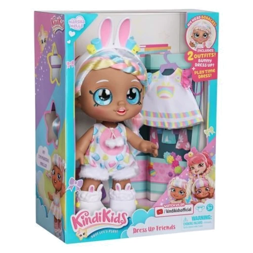 Лялька KINDI KIDS Марша Мелло Зайчик DRESS UP FRIENDS (50064): Особливості С блестками
