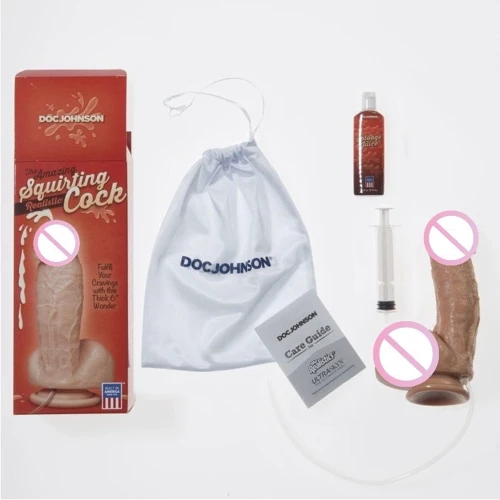 Кончающий фаллоимитатор Doc Johnson The Amazing Squirting Realistic Cock