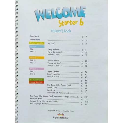 Welcome Starter b: Teacher's Book: Обложка Мягкая