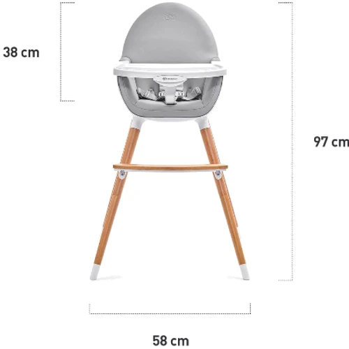 Стульчик для кормления 2 в 1 Kinderkraft Fini Black (KKKFINIBLK0000) фото 7