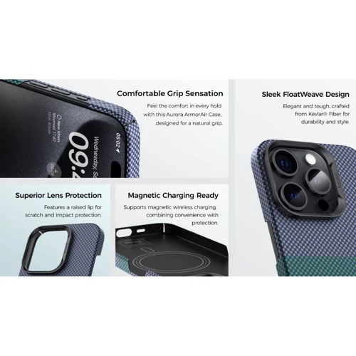 Чехол для iPhone Benks MagClap ArmorAir Case Aurora for iPhone 15 Pro: Тип аксессуара чехол