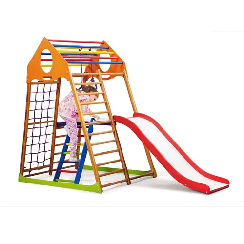 Детский спортивный комплекс для дома SportBaby KindWood Plus 2: Тип гимнастические и спортивные комплексы
