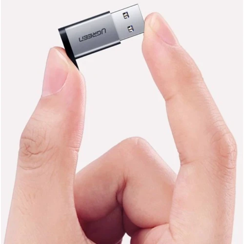 Адаптер Ugreen Adapter US276 USB 3.0 to USB-C 3.1 Female Gray (50533) фото 8