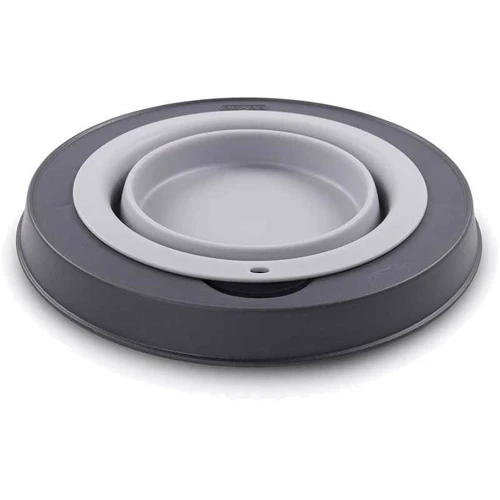Миска одинарная Dexas Single Elevated Feeder-LG на складной подставке маленькая 360 мл светло-серая (PW130432429): Страна производитель Китай