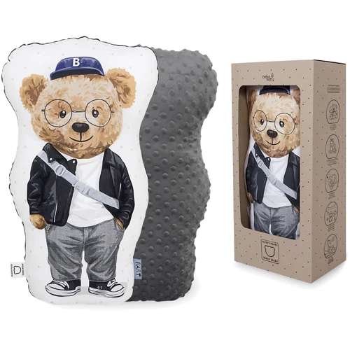 Подушка Ceba baby Cuddie Fluffy Puffy Bart сіра для хлопчиків (W-852-132-686)
