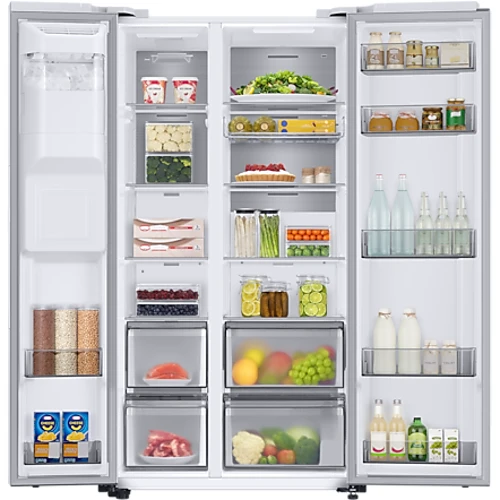 Холодильник Side-by-Side Samsung RS68A8840WW: Расположение морозильной камеры Сбоку