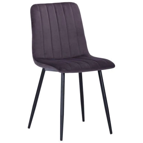 

Стул обеденный Amf Indiana черный/velvet gray (546364)