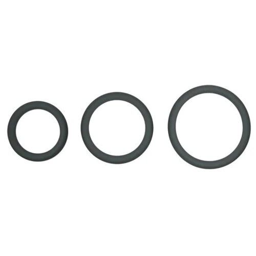 Комплект эрекционных колец Topco Sales Hombre Snug-Fit Silicone Thin C-Rings, 3 Pk, серый: Производитель Topco Sales