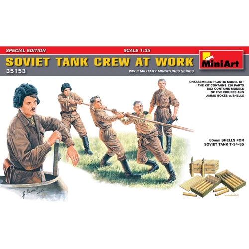 Сборная модель MiniArt Советский танковый экипаж за работой (MA35153)