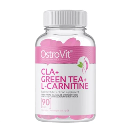 Жироспалювач OstroVit CLA+Green tea+L-Carnitine 90 caps: Стать унісекс