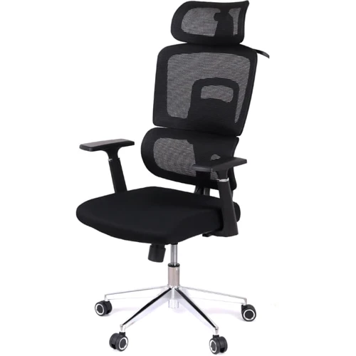 Кресло АКЛАС Арктик BL R-SR LVB-308 Black OS-3000 Black Черное (00144002)
