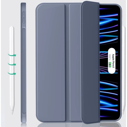 Аксесуар для iPad BeCover Tri Fold Soft TPU Silicone Purple для iPad Pro 11 M4 2024 (711749): Матеріал полиуретан