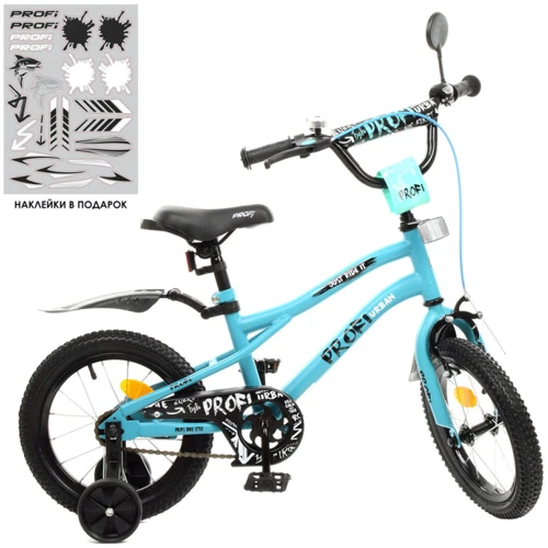 Велосипед дитячий 2-х кол. 14д. Profi Y14253 Urban turquoise