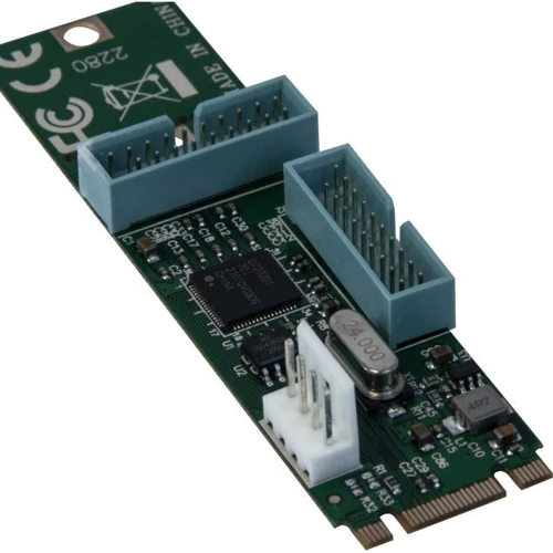 Frime M2 (M&B Key) to 4 x USB3.0 NEC720201 (ECF-M2.M&Bto4USB3): Тип Плата расширения