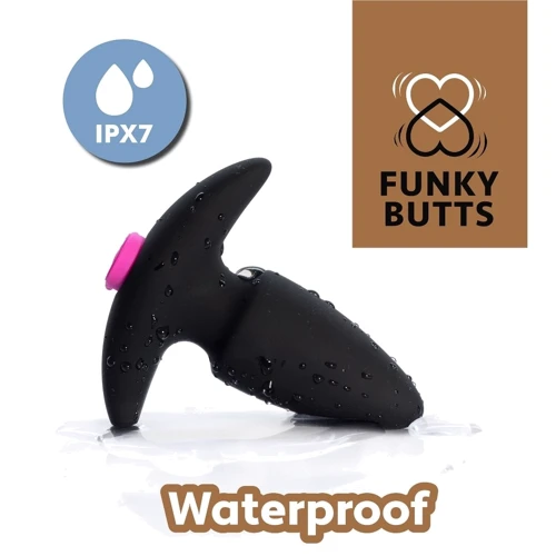 FeelzToys FunkyButts Remote Controlled Butt Plug - сет анальних пробок з вібрацією з дистанційним управлінням, 10,6х3,7 см