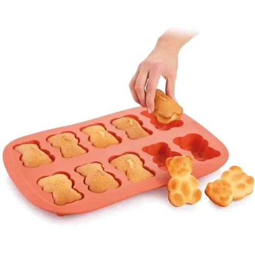 Форма для мишек Tescoma Delicia Silicon Prime 39х27 см (629431): Крышка Нет