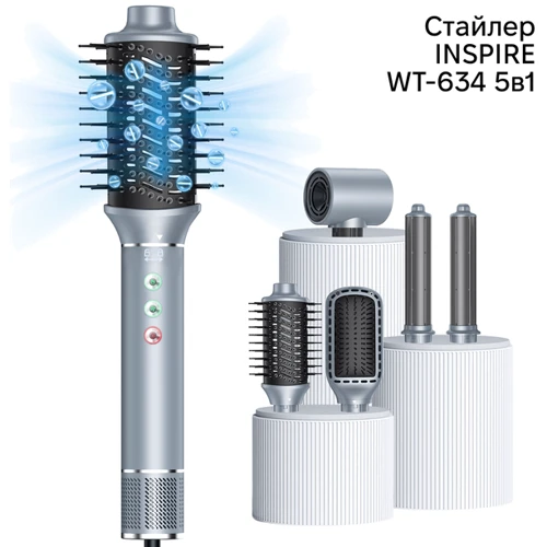 Стайлер Inspire WT-634 5in1 Gray: Тип Мультистайлер