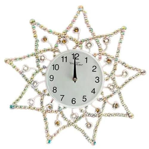 Настінний годинник Your Time метал з камінням 40х40 см (2-228): Виробник Your Time