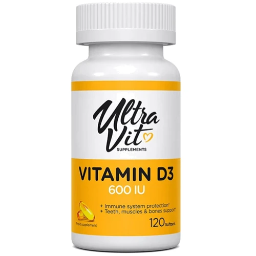 Vplab UltraVit Vitamin D3 600 IU 120 softgels / 120 servings