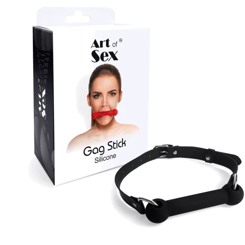 Кляп Art of Sex - Gag Stick Silicon, черный