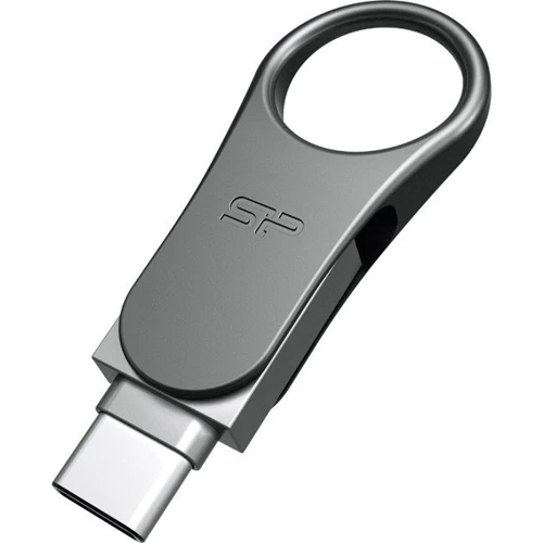 USB-флешка Silicon Power 64GB Mobile C80 USB 3.0 Silver (SP064GBUC3C80V1S): Стандарт USB USB 3.0