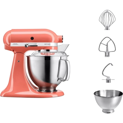 Кухонний комбайн KitchenAid Artisan 5KSM185PSEPH: Об'єм чаші 3 л, 4.8 л