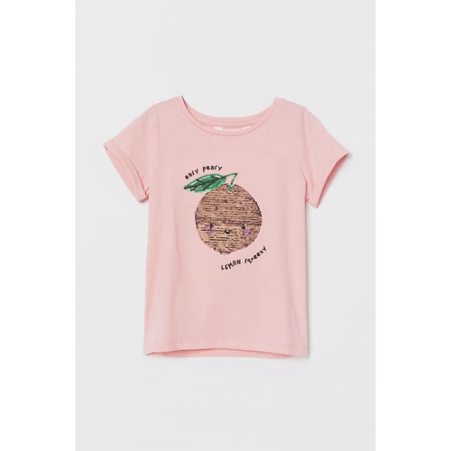 Футболка H & M 2212-7965551 134-140 см рожева